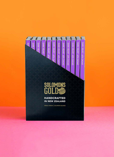 Dark Velvet 65% Chocolate Bar Box - 85g x 12